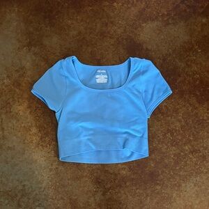 Women's Wild Fable Sky Blue Crop Top Medium
